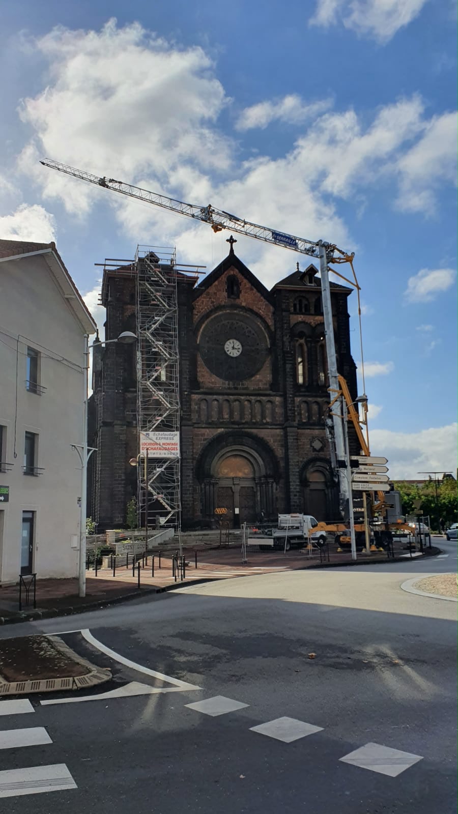 Restauration d'église — chantier en cours
